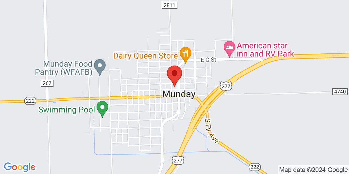 Map of Munday City-County Library